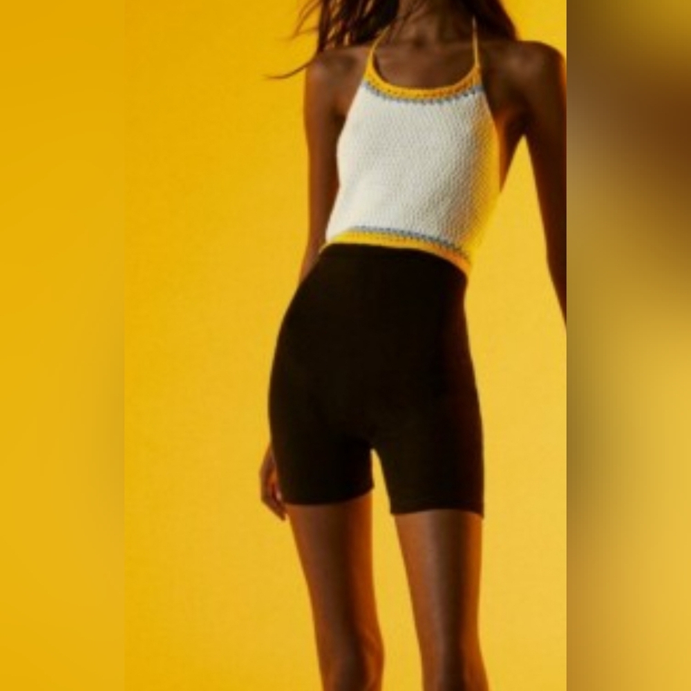 Zara Knit Neck Tie Romper